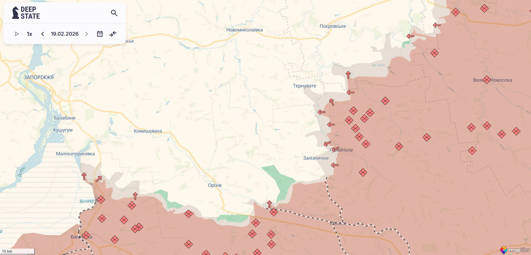 ЗСУ зупинили просування ворога на півдні і скоротили "сіру" зону. Карта