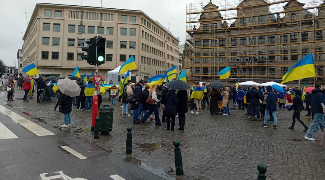 "Пам'ять зобов'язує": у Брюсселі пройшла акція до роковин повномасштабного вторгнення Росії в Україну. Фото