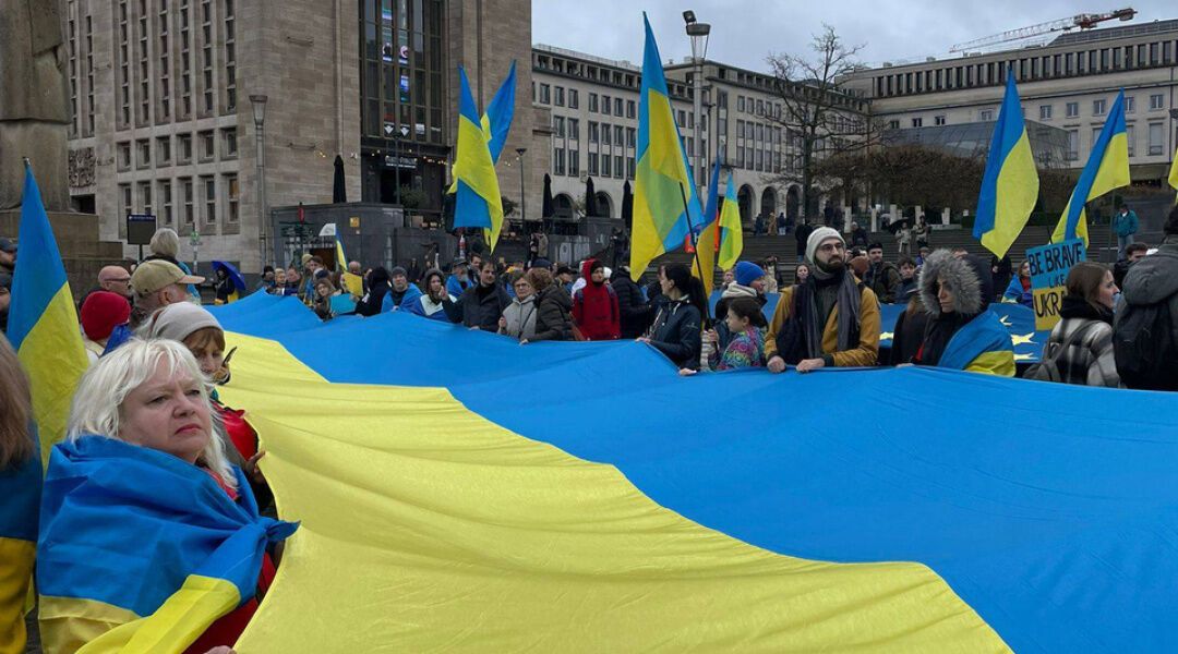 "Пам'ять зобов'язує": у Брюсселі пройшла акція до роковин повномасштабного вторгнення Росії в Україну. Фото