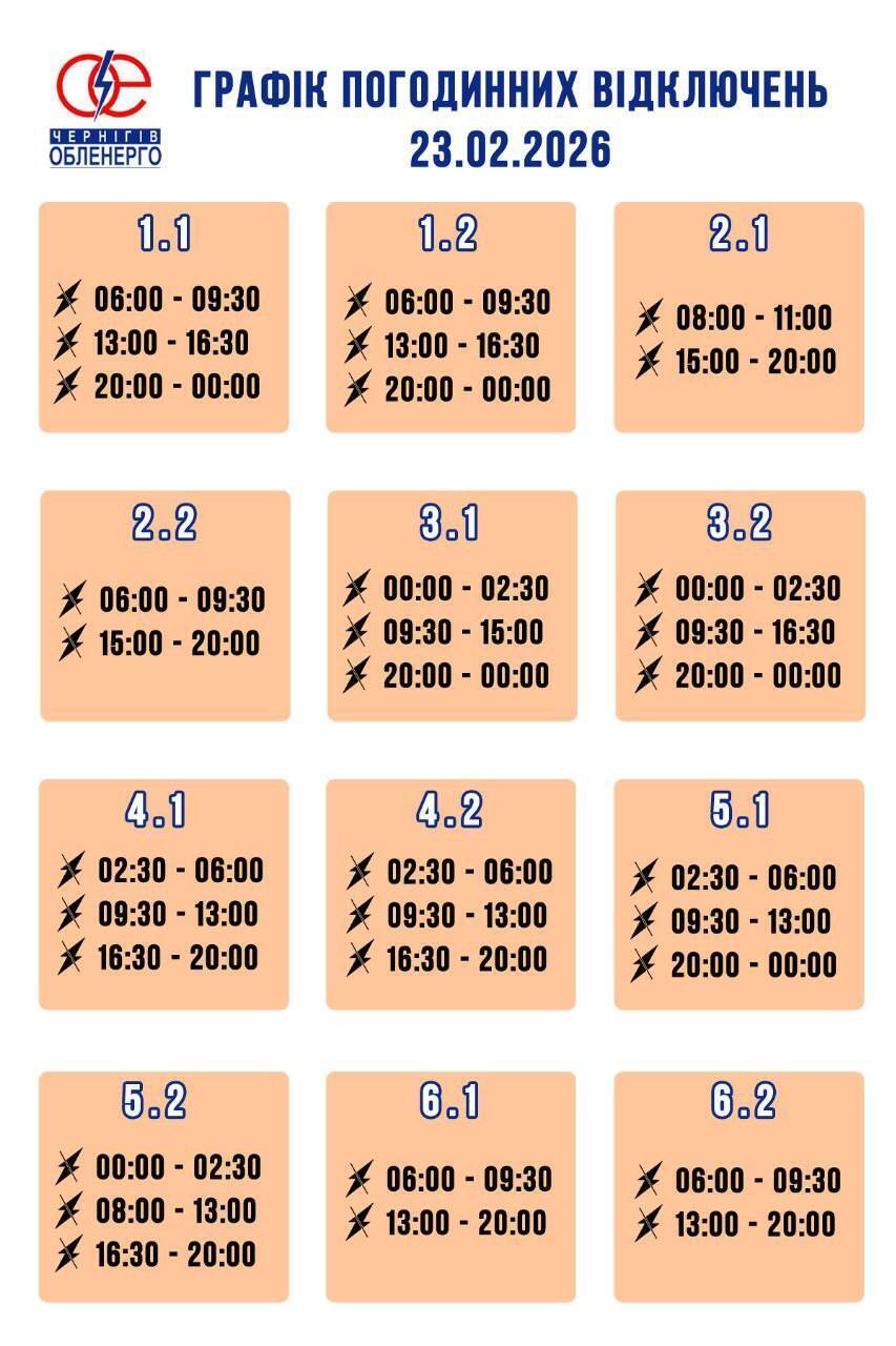 Отключения света затронут большинство регионов: в "Укрэнерго" обнародовали графики на 23 февраля