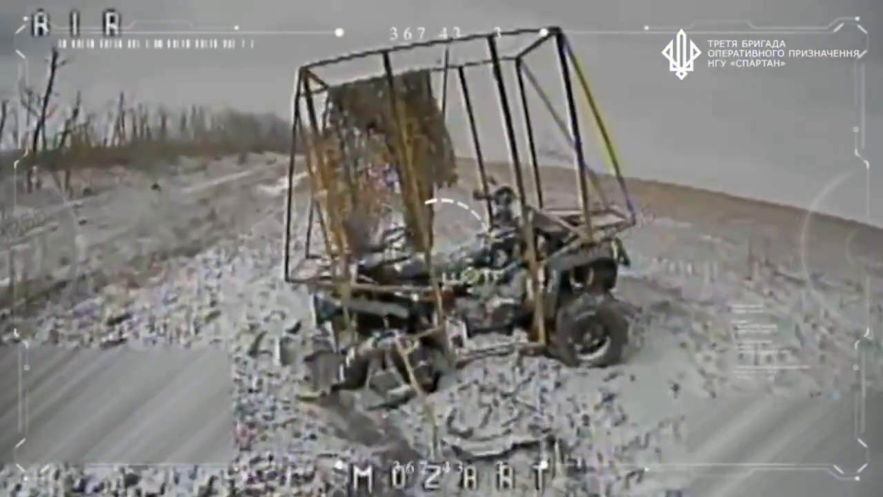 Не доехали до штурма: бойцы бригады "Спартан" уничтожили оккупантов вместе с транспортом. Видео