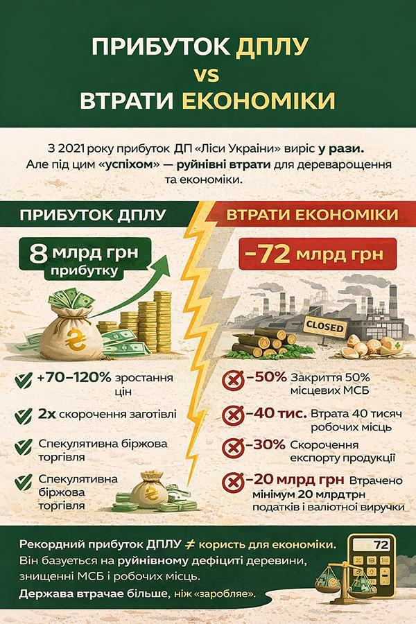 Результати роботи ДП "Ліси України"