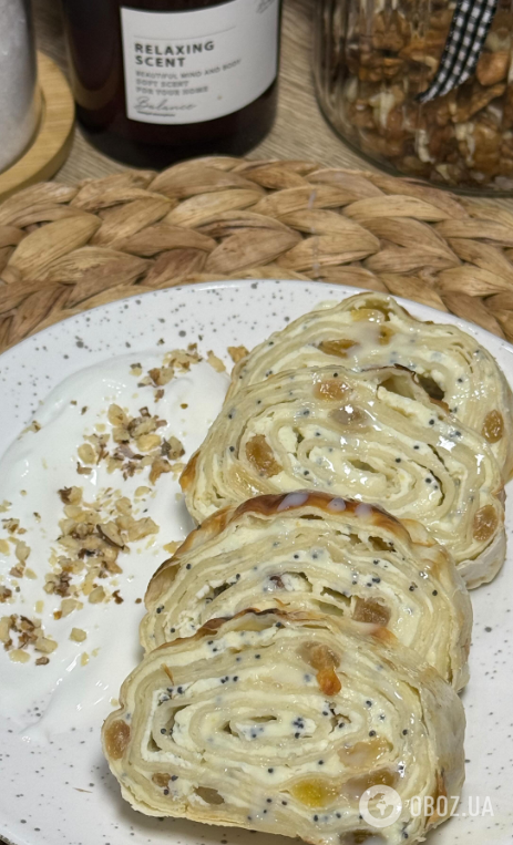 Сладкий творожный рулет без вымешивания теста: понадобится лаваш