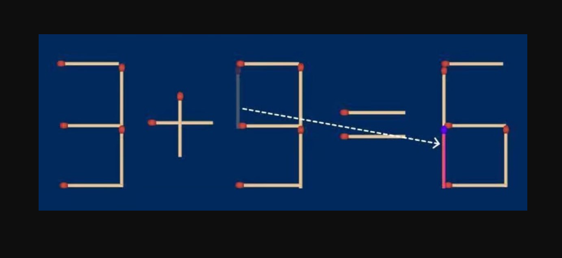 Передвиньте 1 спичку: головоломка на сообразительность