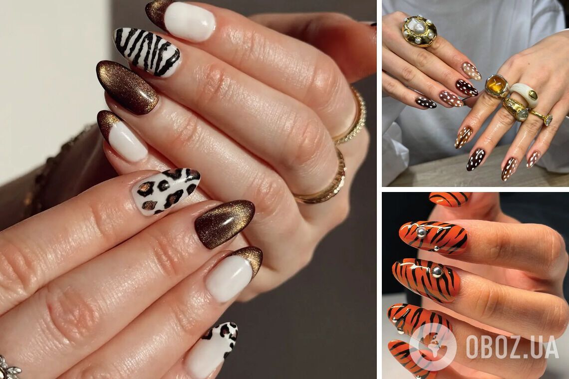 Животные принты, полоски и драгоценности: главные тренды маникюра на весну 2026 года