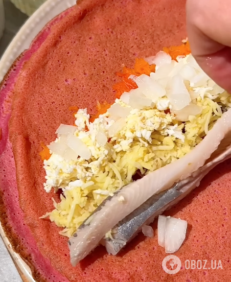 Блины "Шуба" для праздничного стола: рецепт вкусной и быстрой закуски