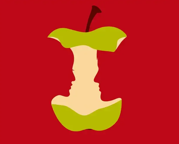 Яблоко или человек? Оптическая иллюзия раскроет, вами управляют эмоции или логика