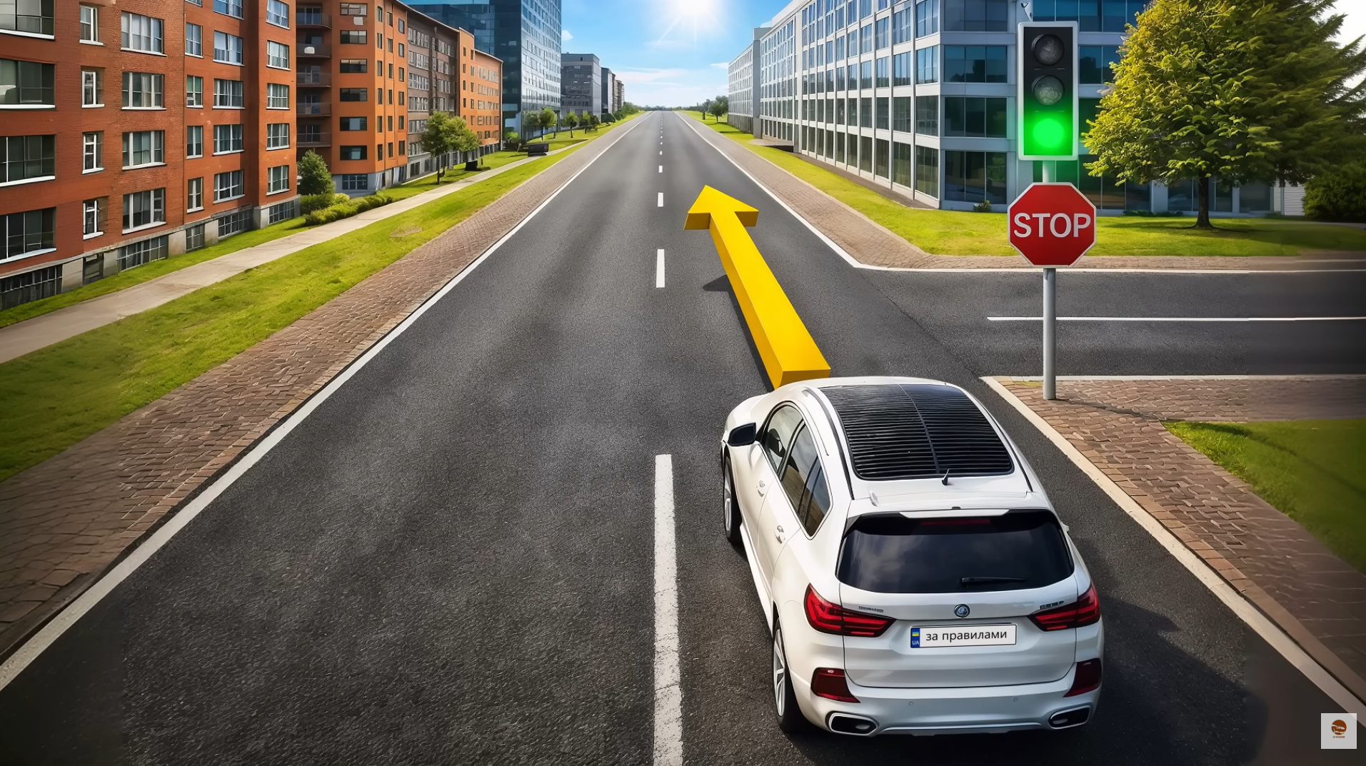 Надо ли остановиться перед светофором? Тест на знание ПДД