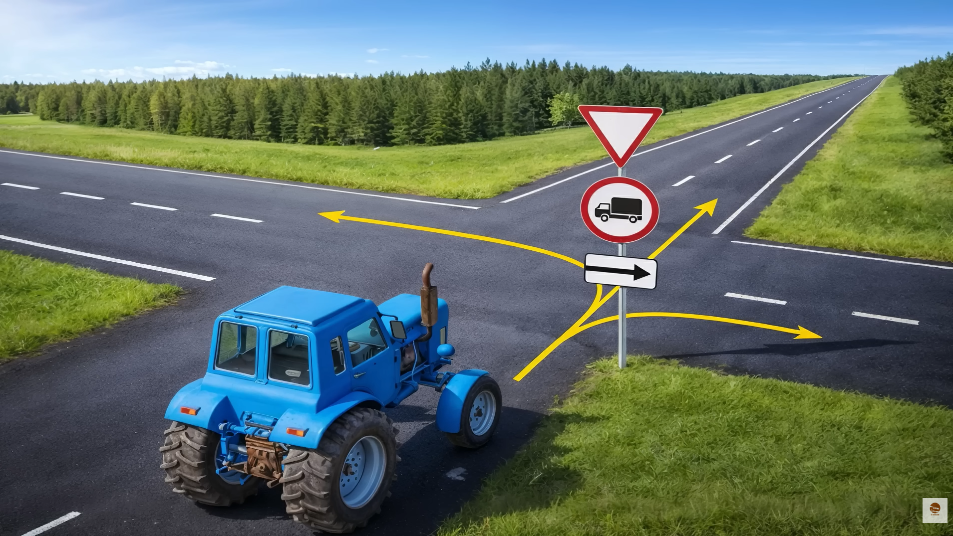 Куди дозволено продовжити рух? Тест для водіїв