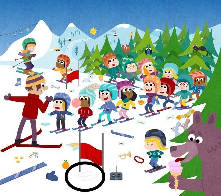 Найдите конверт на рисунке: хитрая головоломка