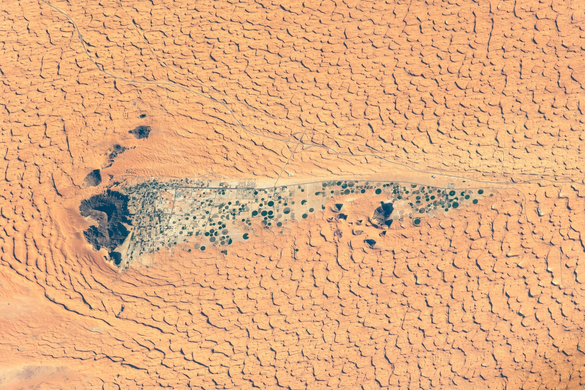 NASA виявило в пустелі загадкові кола в самому серці Саудівської Аравії. Фото