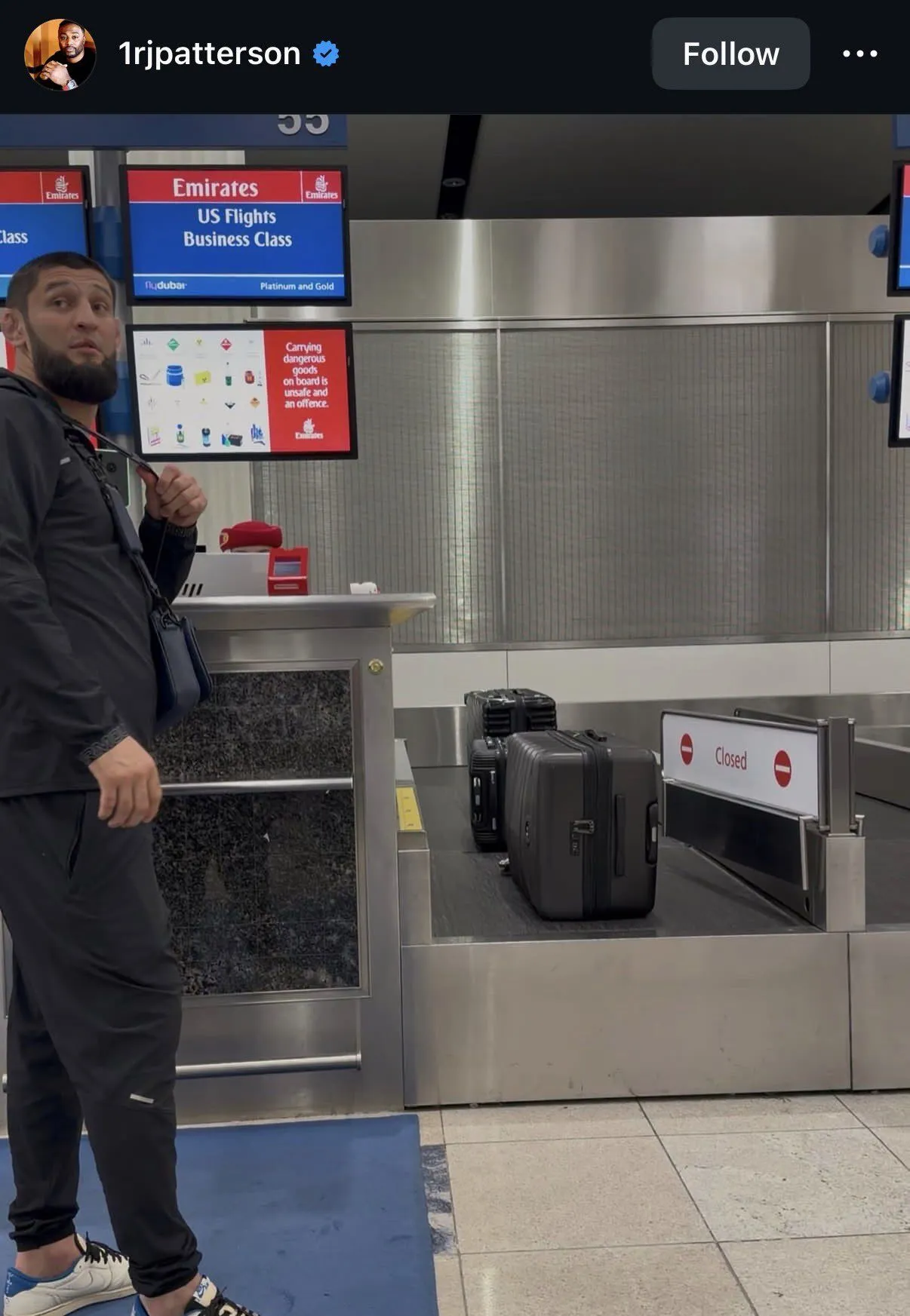 Непобедимый чеченский чемпион UFC напал на ветерана ВВС США в аэропорту Дубая