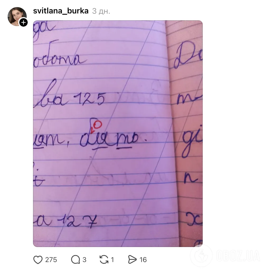 "Гівняння", "батьківське сборіще" і "дяпел, який живе в сісі": перли школярів у зошитах довели мережу до істерики