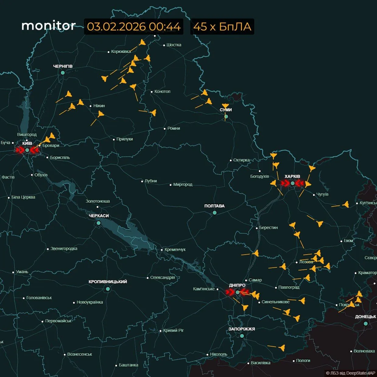 Росія атакує Україну дронами, балістикою і підняла у повітря групи літаків Ту-160, Ту-95МС і Ту-22М3: можливі пуски крилатих ракет