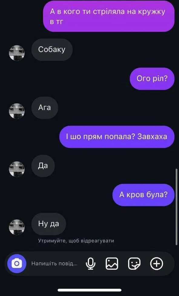 "Жаль, что у меня был один патрон": на Житомирщине 16-летняя девушка выстрелила в собаку из винтовки и сняла все на видео