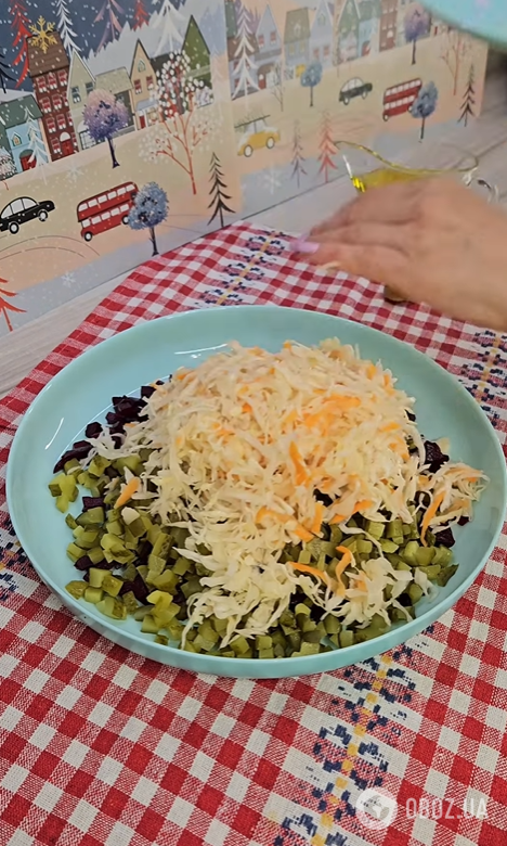 Вінегрет по-новому: додайте квашену капусту та квасолю для кращого смаку