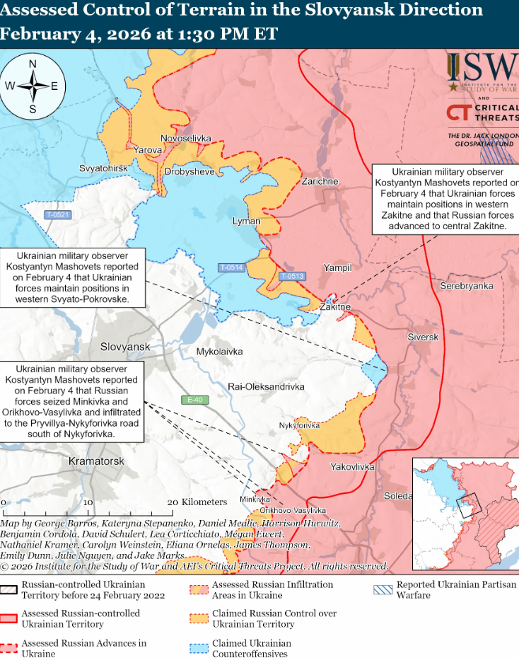 Українські війська просунулися біля Слов'янська і Гуляйполя та в тактичному районі Костянтинівка-Дружківка: аналіз ISW