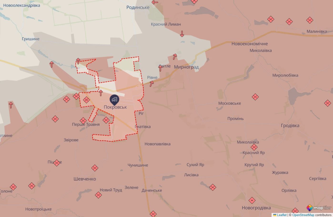 Оккупанты усиливают давление на северную часть Мирнограда: военные рассказали о ситуации