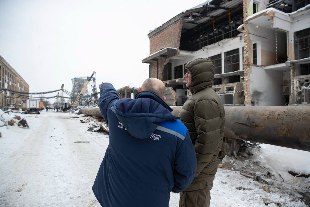 Кличко показал, как выглядит Дарницкая ТЭЦ в Киеве после российских ударов. Фото