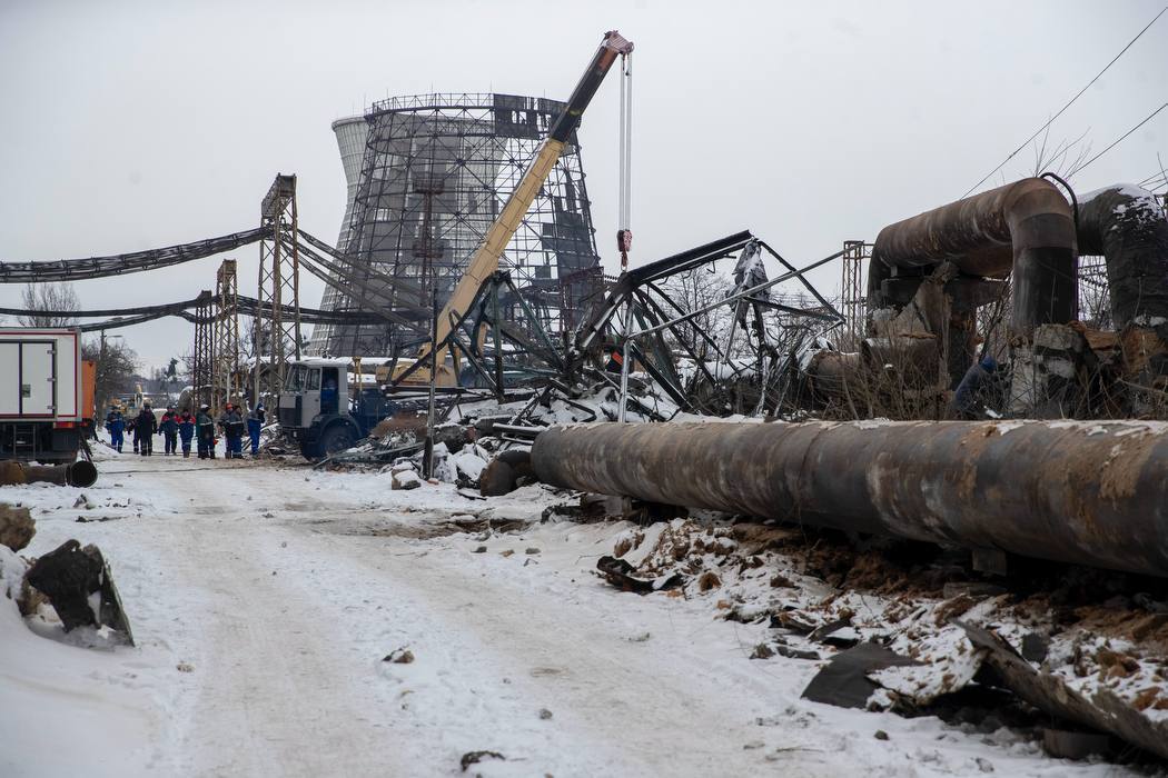 Кличко показал, как выглядит Дарницкая ТЭЦ в Киеве после российских ударов. Фото