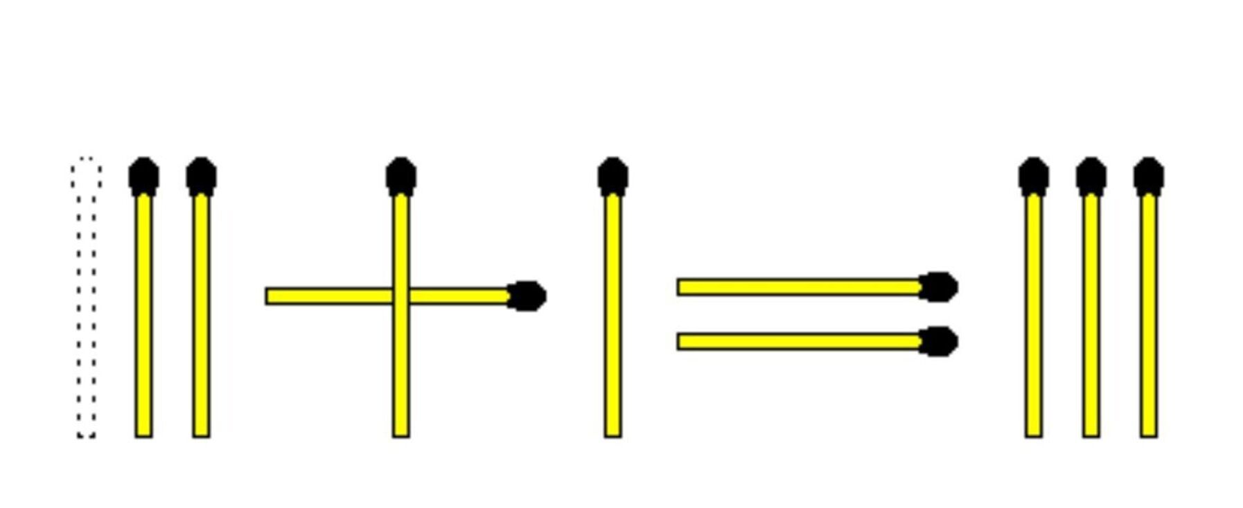 Пересуньте сірник: швидка головоломка для найрозумніших