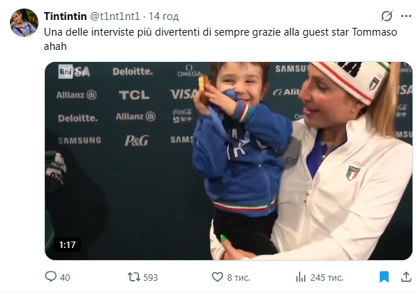 То, что вытворял сын чемпионки во время ее интервью на ОИ-2026, стало хитом в сети. Видео