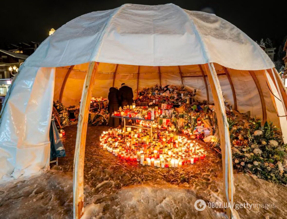 У Швейцарії спалахнув меморіал жертвам пожежі в барі під час новорічної вечірки: деталі