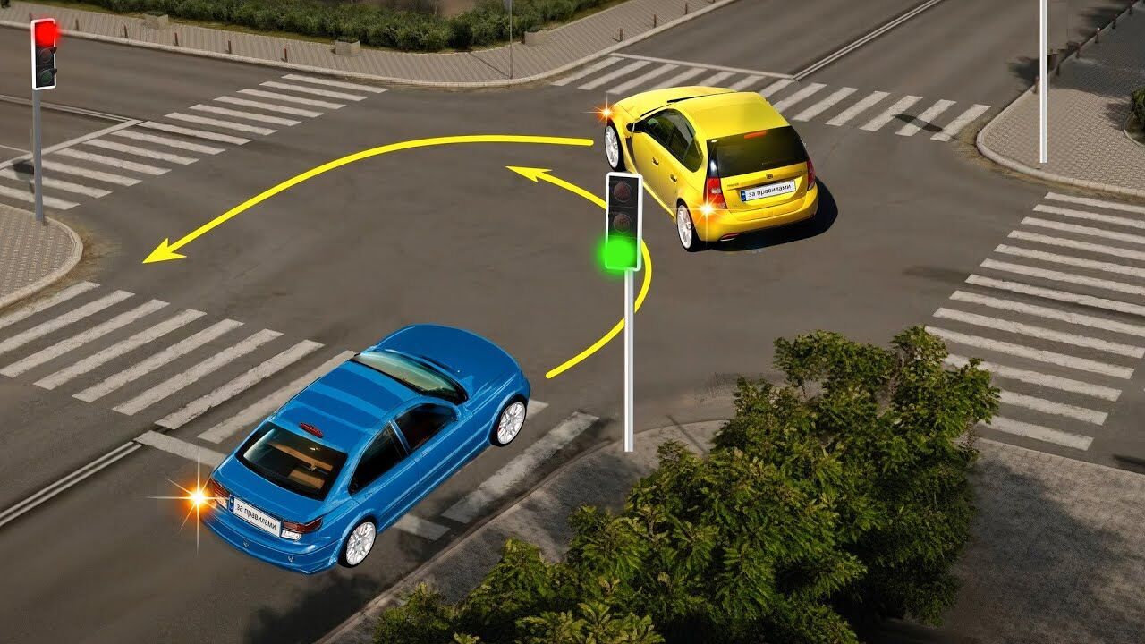 Хто має дати дорогу? Завдання з ПДР