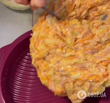 Ситний капустяний пиріг на обід: з фаршем та овочами