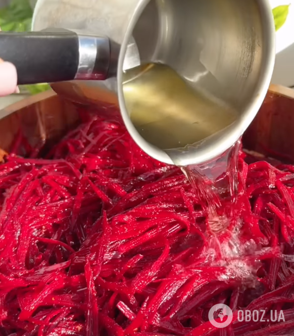 Свекла по-корейски с горячим маслом: рецепт вкусной и быстрой закуски