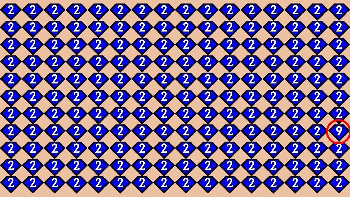 Найдите цифру 9: быстрая головоломка, чтобы "размять" мозг