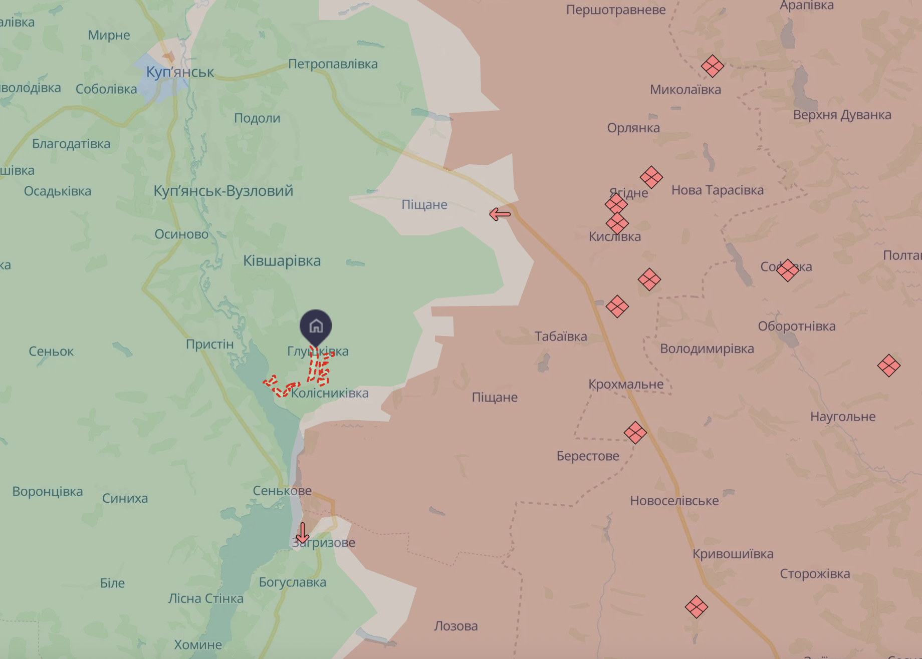 "Захопили хіба що у мріях або снах": у ЗСУ запевнили, що військових РФ у Глушківці на Харківщині немає