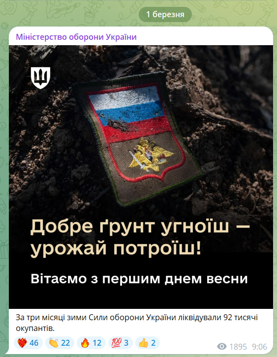 Сили оборони скоротили чисельність армії РФ ще на 870 загарбників: дані Генштабу