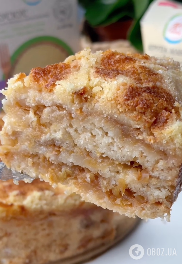 Насипний яблучний пиріг без тіста: найпростіший рецепт смачного домашнього десерту