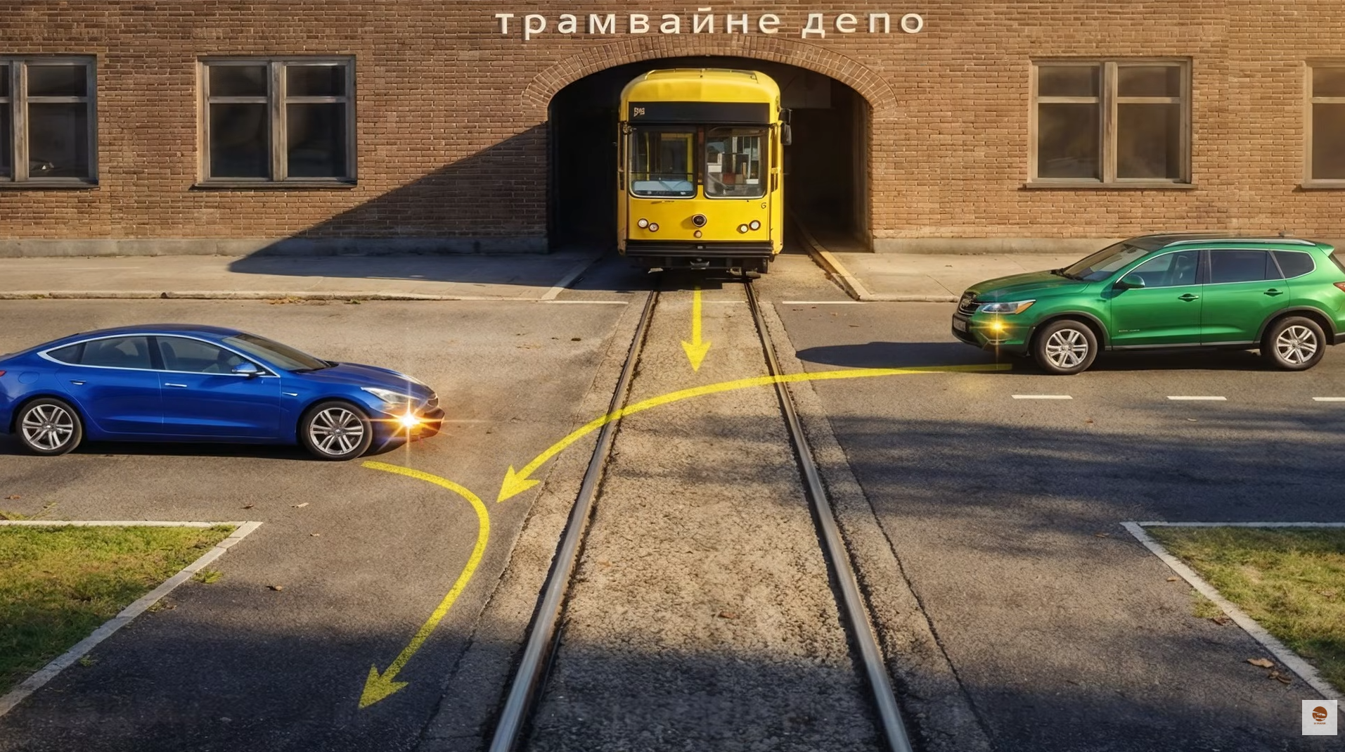 В якому порядку проїдуть транспортні засоби? Тест із ПДР