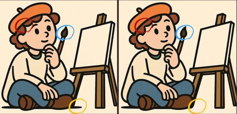 Знайдіть усі відмінності: головоломка на уважність