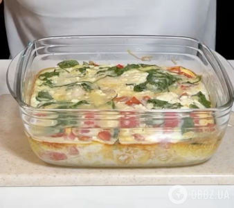 Хрустящая и вкусная белковая запеканка из лаваша, филе и овощей: рецепт блюда для всей семьи