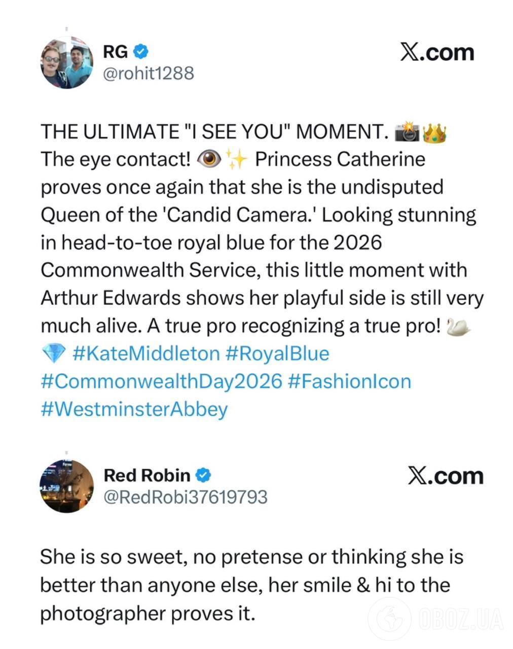 Сеть обсуждает нежный жест Кейт Миддлтон, адресованный королевскому фотографу: эксперты расшифровали, что она прошептала