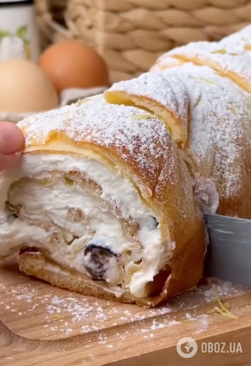 Вкуснее любого торта: легкий финский блин с творожной начинкой и ягодами