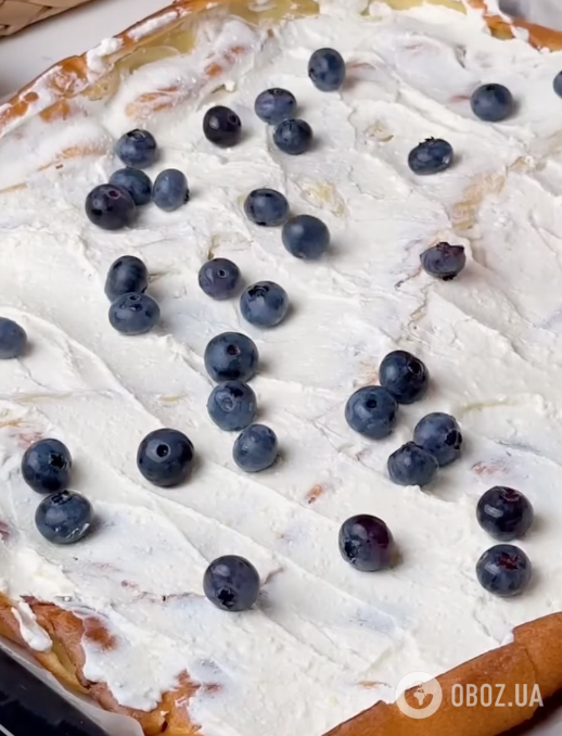 Вкуснее любого торта: легкий финский блин с творожной начинкой и ягодами