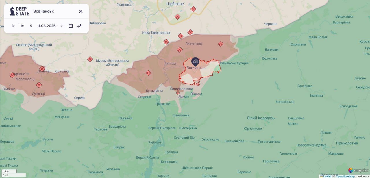 Оккупанты пытаются обойти Волчанск с флангов и целят по логистике ВСУ, – военный