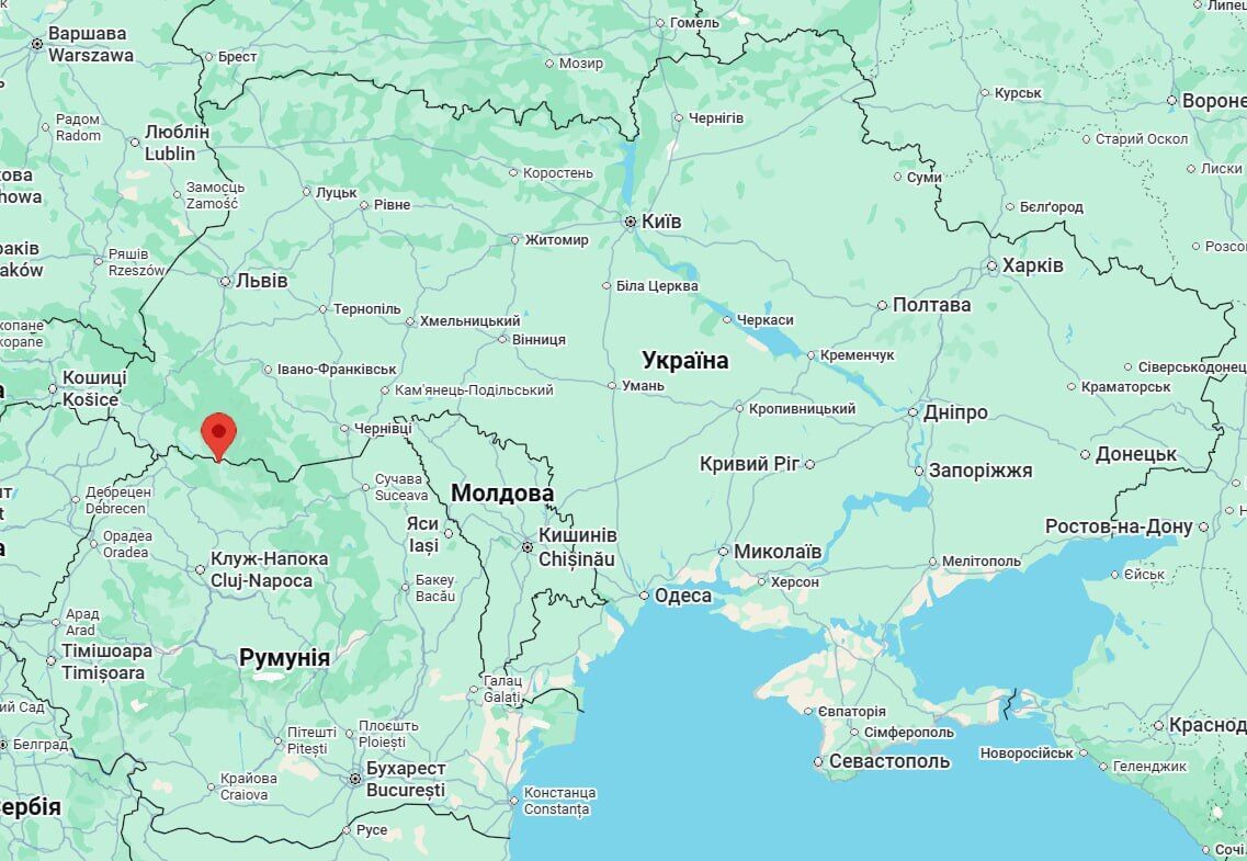 Біла Церква на карті України