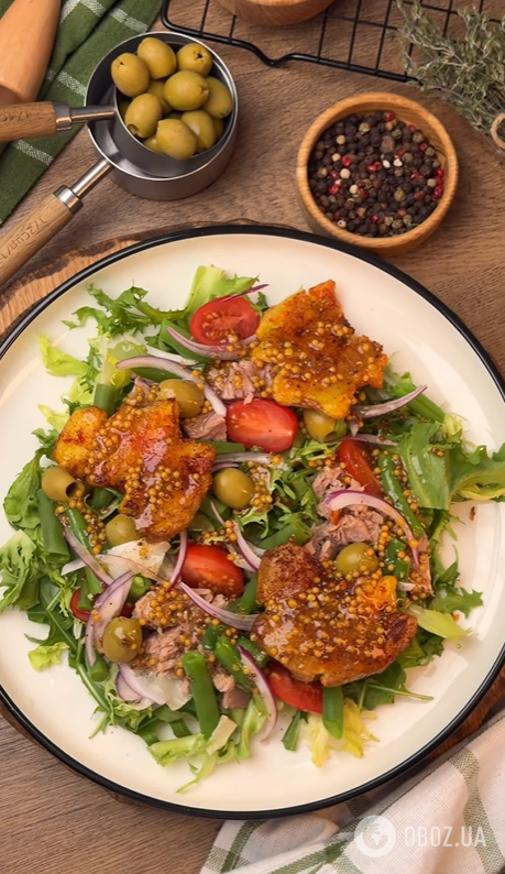 Вишуканий салат "Нісуас" із зеленню і тунцем: як приготувати