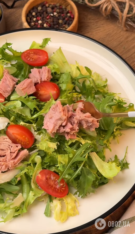 Вишуканий салат "Нісуас" із зеленню і тунцем: як приготувати