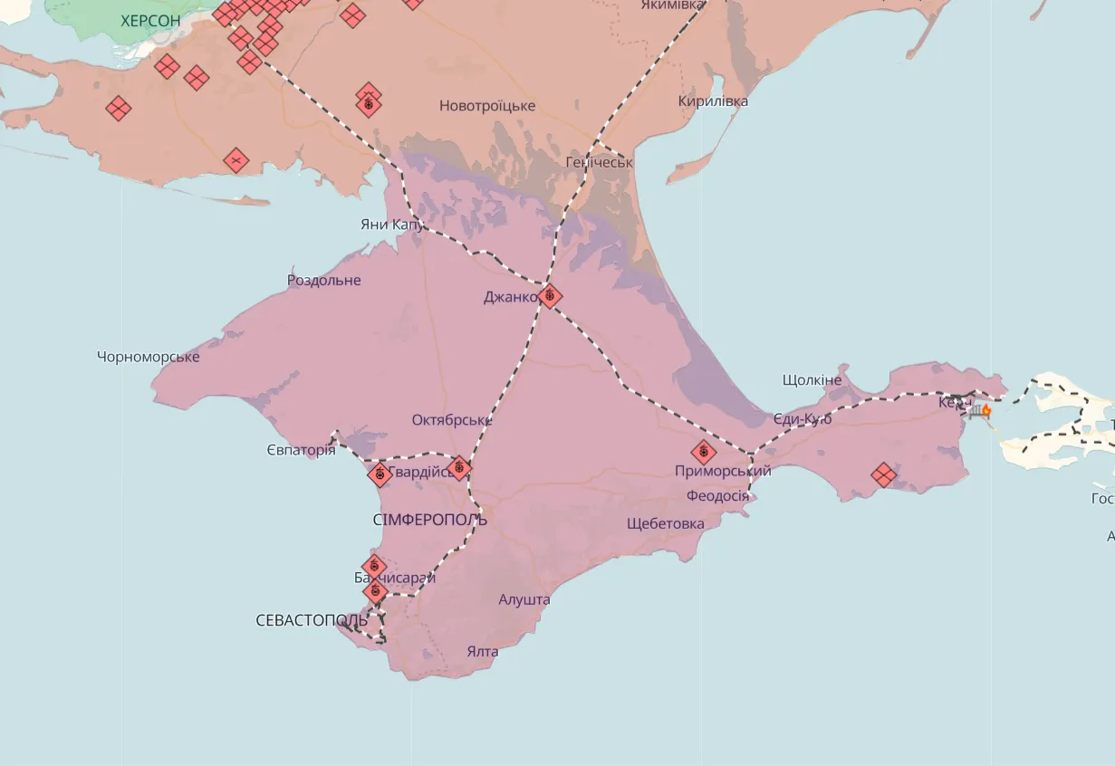 Була серія вибухів, є прильоти по військовій частині: в "Атеш" розкрили подробиці масованої атаки на Крим