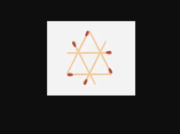 Как сделать 4 треугольника: непростая головоломка со спичками