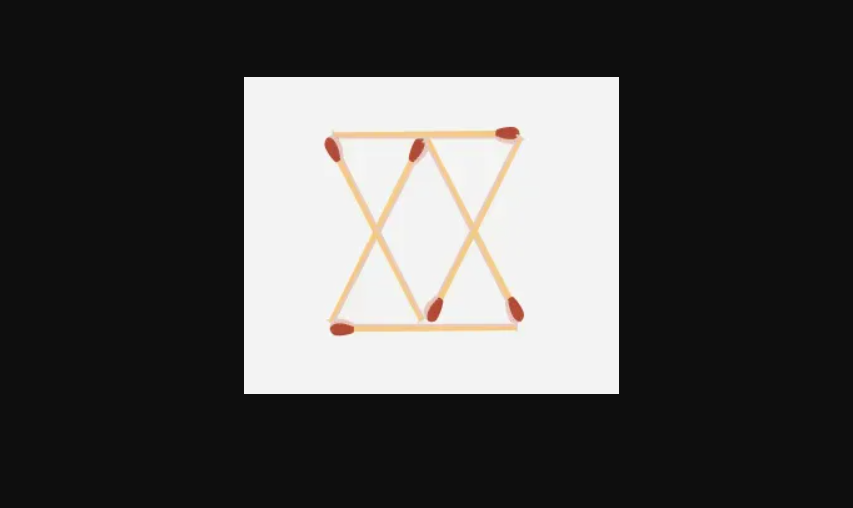 Как сделать 4 треугольника: непростая головоломка со спичками