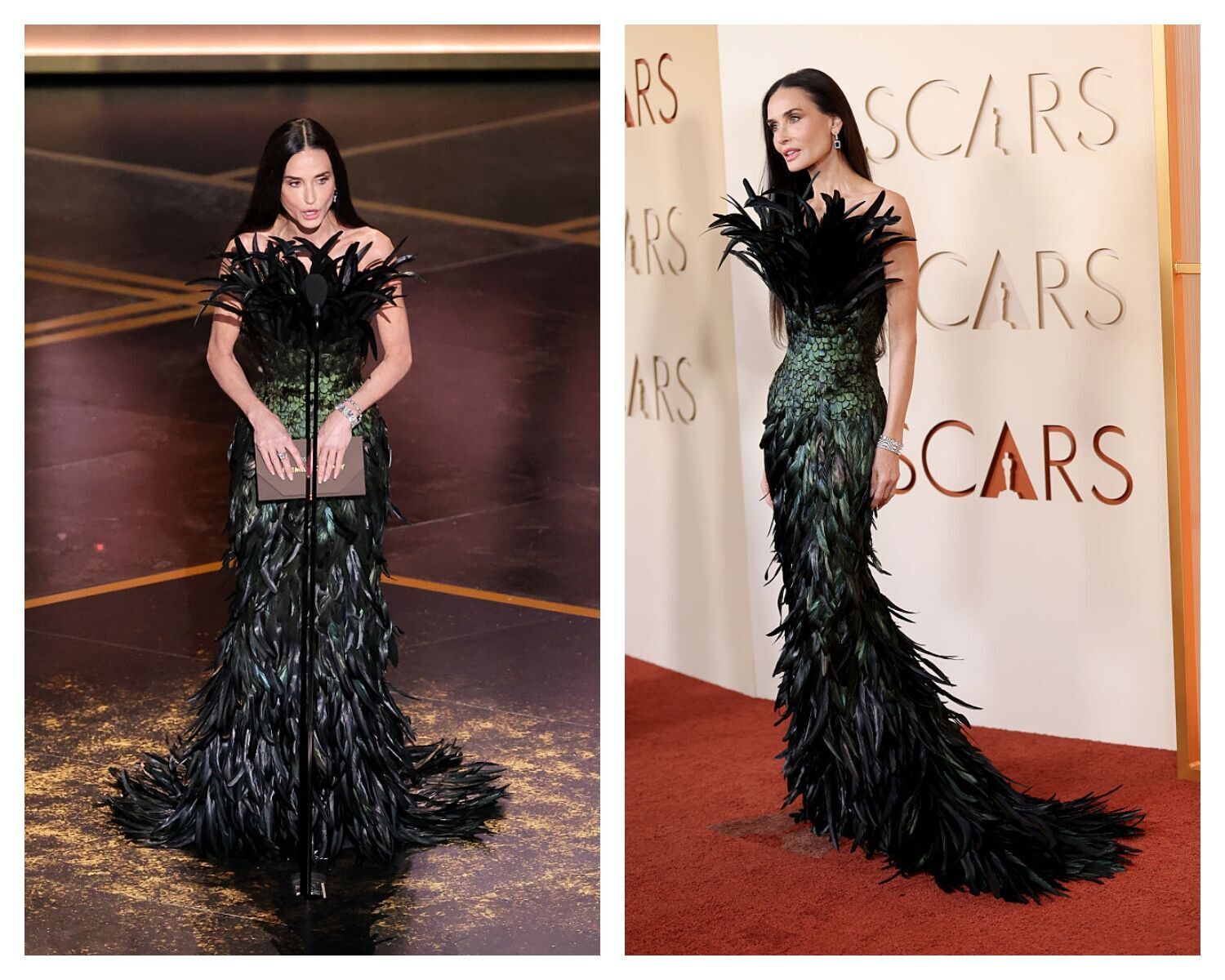 "Сукня пави" Демі Мур і невпізнанний Педро Паскаль: топ-8 образів на "Оскарі 2026", які можна роздивлятися годинами