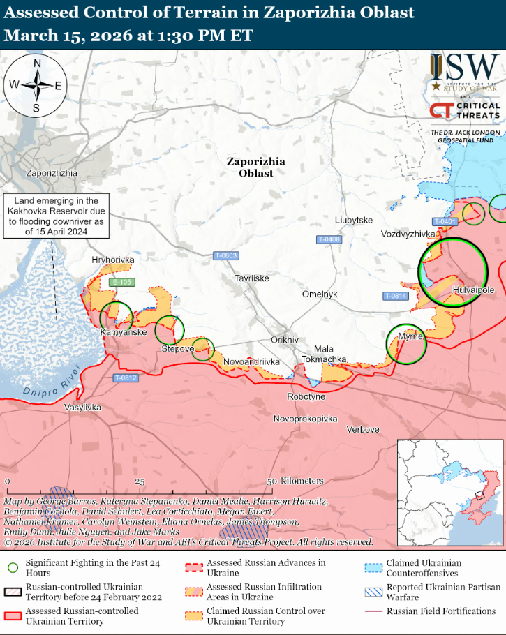 Украинские войска продвинулись вблизи Славянска и в районе Константиновки – ISW