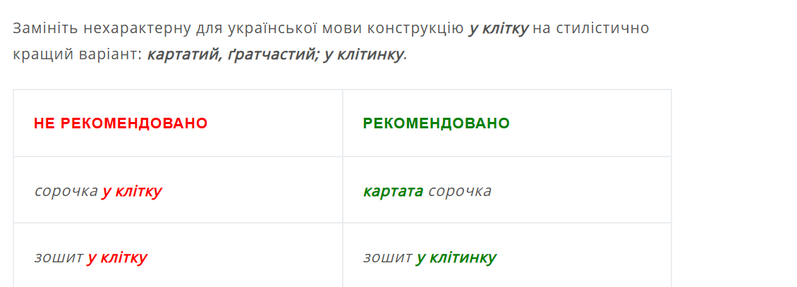 Так казати неправильно: як буде українською "сорочка в клітинку"